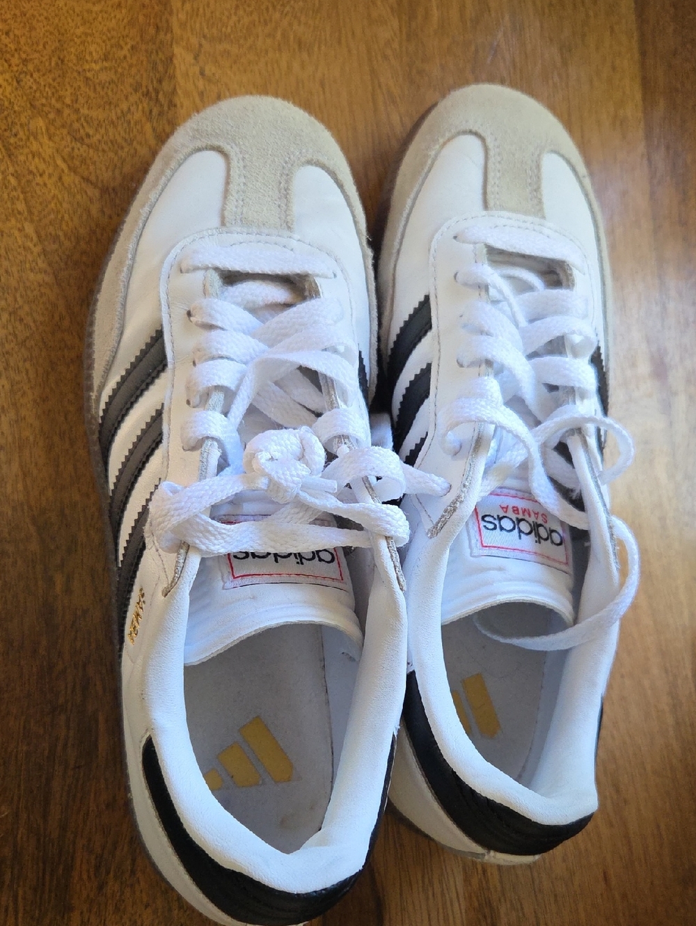 adidas White and Black Retro Court Sneakers